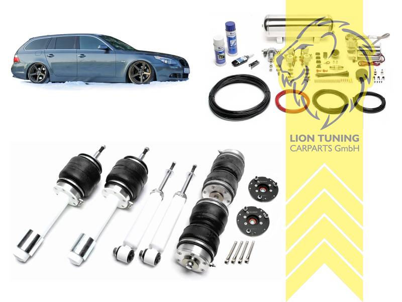 11,5L Tank chrom / ViAir Kompressor chrom, fest, weiss, nicht passend für Limousine, Nicht für M5 Modelle, nicht passend für Allrad, Stahl verzinkt, Eintragungspflichtig / Teilegutachten wird nach Kauf spezifisch ausgestellt